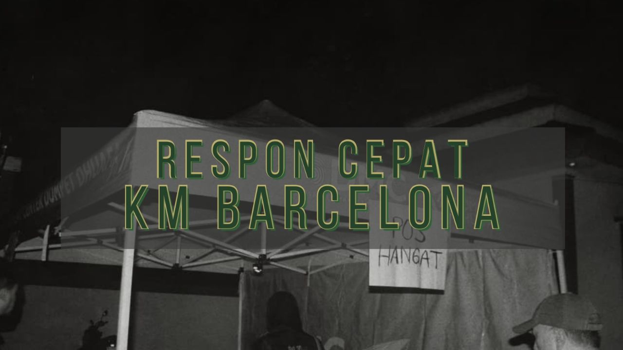 Respon cepat bencana kebakaran KM barcelona 